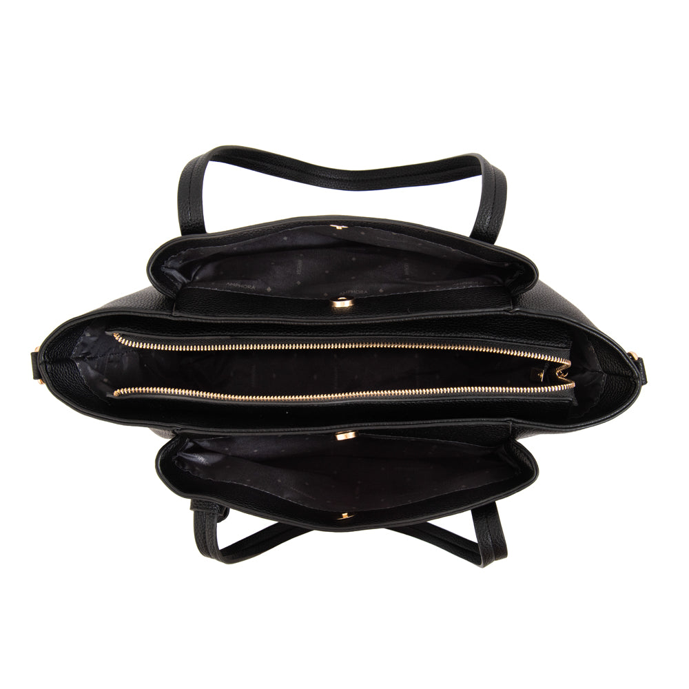 Cartera Dos Asas Finlandia Negro