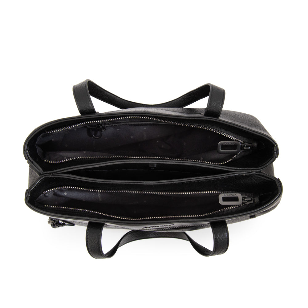 Cartera Dos Asas Paula Negro