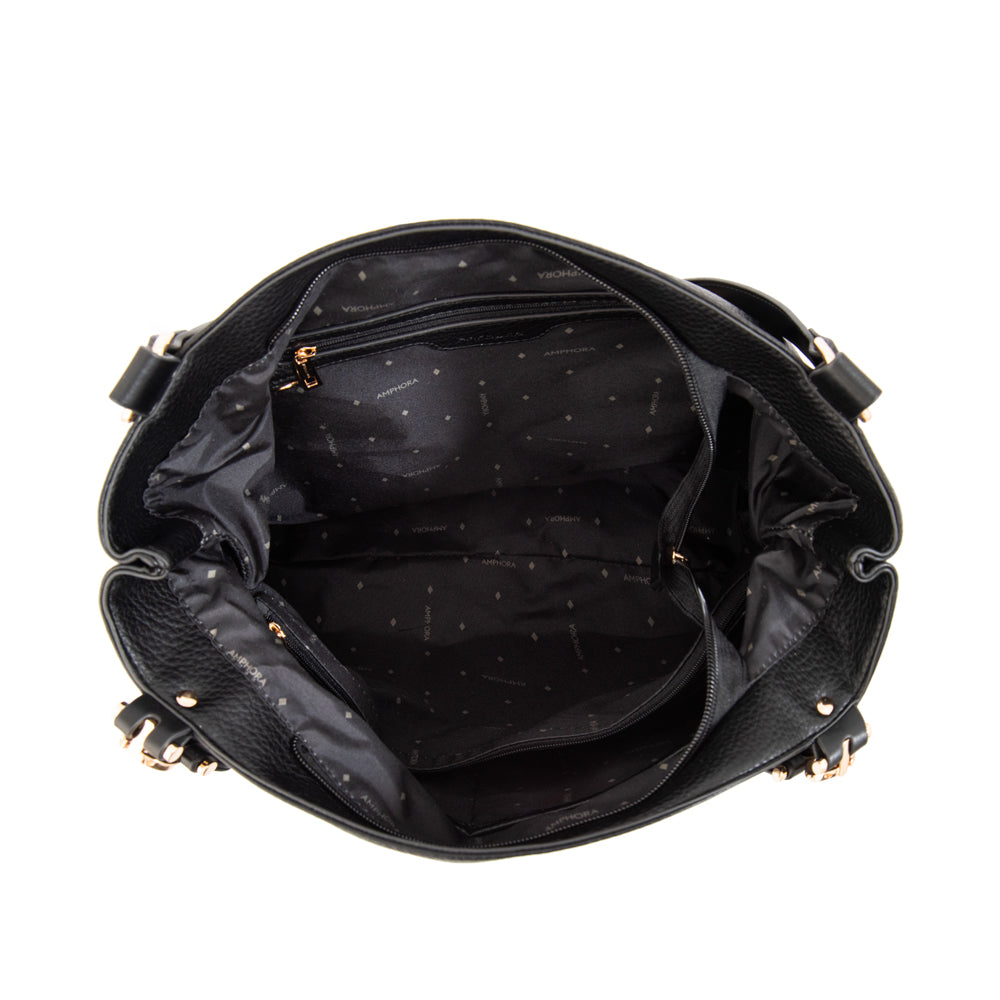 Cartera Corte Recto Eugenia Negro