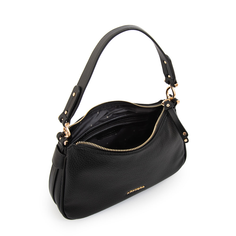Cartera Oval Eugenia Negro