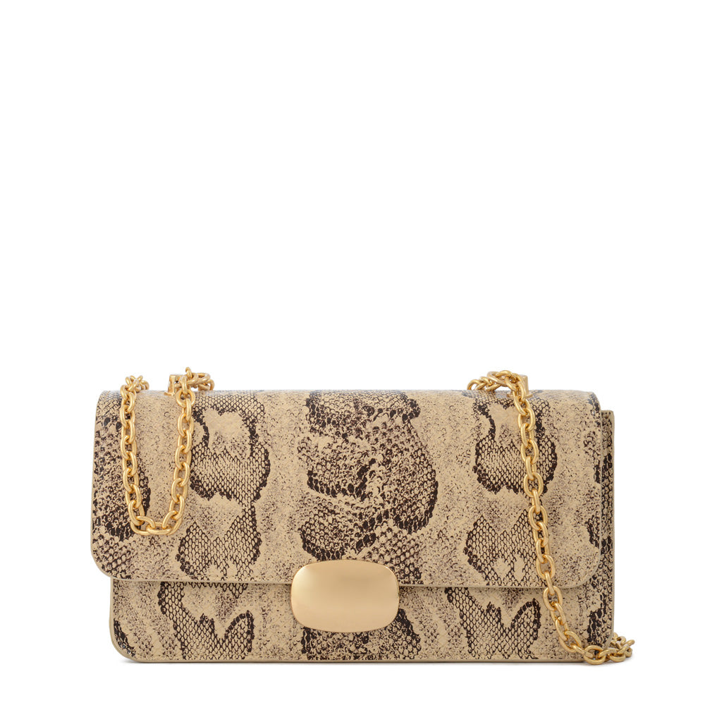Cartera de fiesta Beliza Beige Oscuro