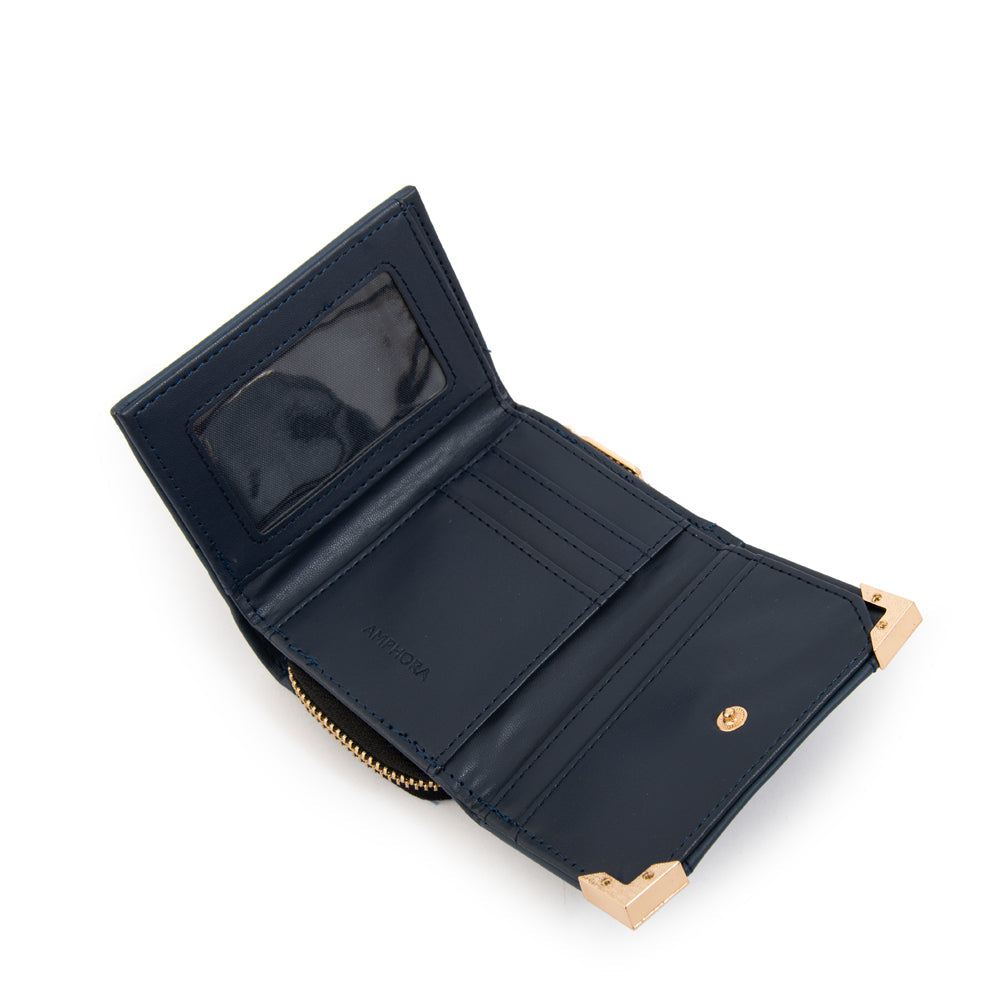 Billetera Pequeña Corcega Azul Oscuro