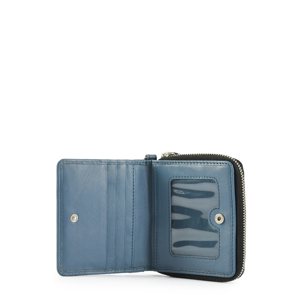 Billetera Cierre Exterior Parana Celeste