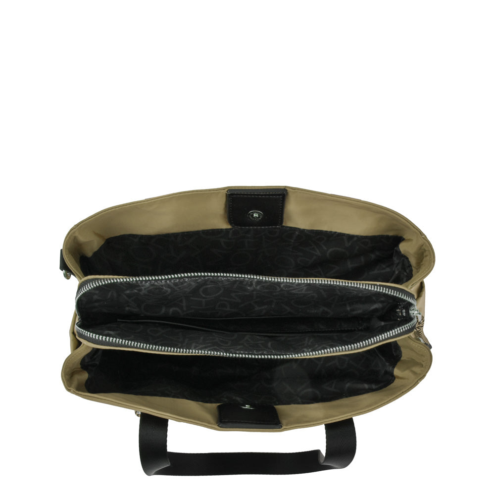 Cartera Dos Asas Adelina Verde Oscuro