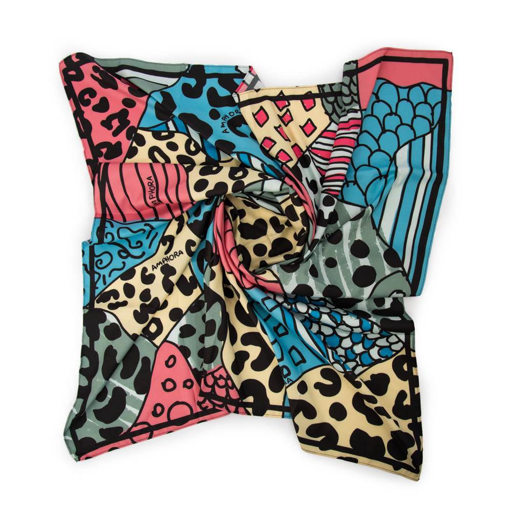 Pañuelo Collage Mix De Colores