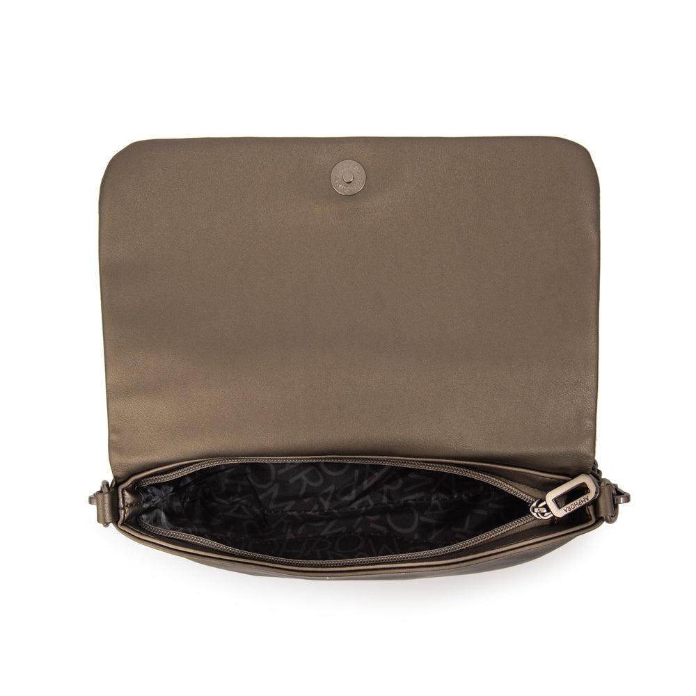 Crossbody Huber Plateado Oscuro