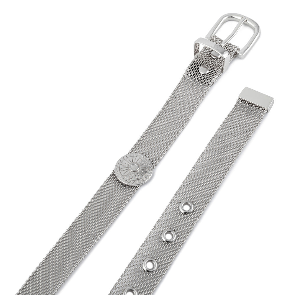 Cinturon Leipzig Plateado