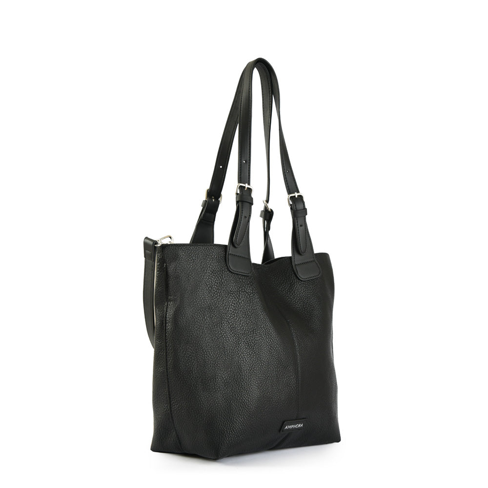 Cartera Dos Asas Isara Negro