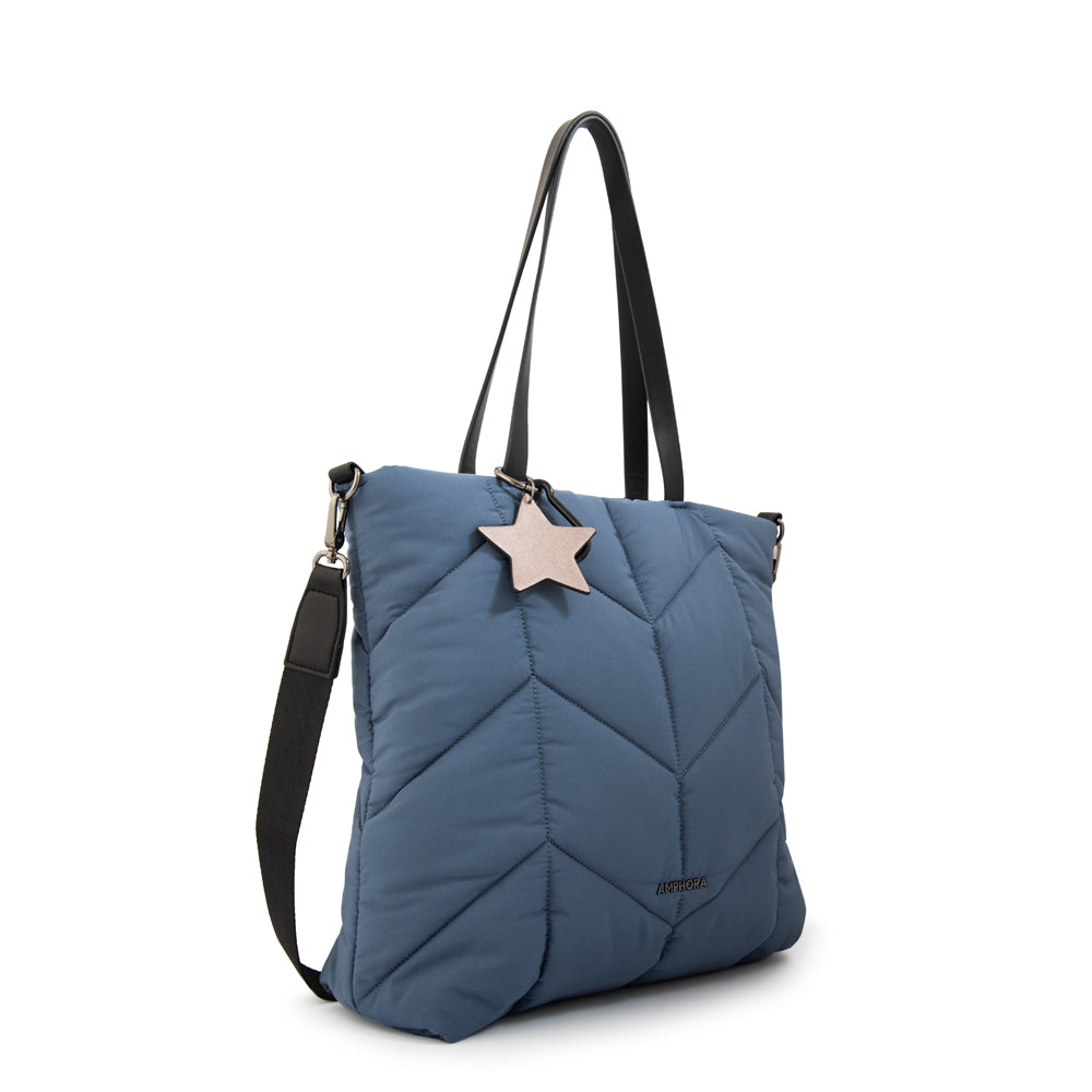 Cartera Dos Asas Novak Azul