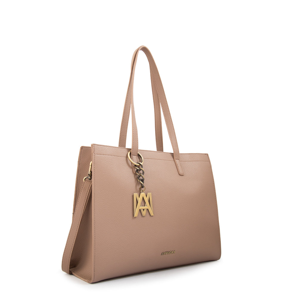 Cartera Dos Asas Miller Taupe