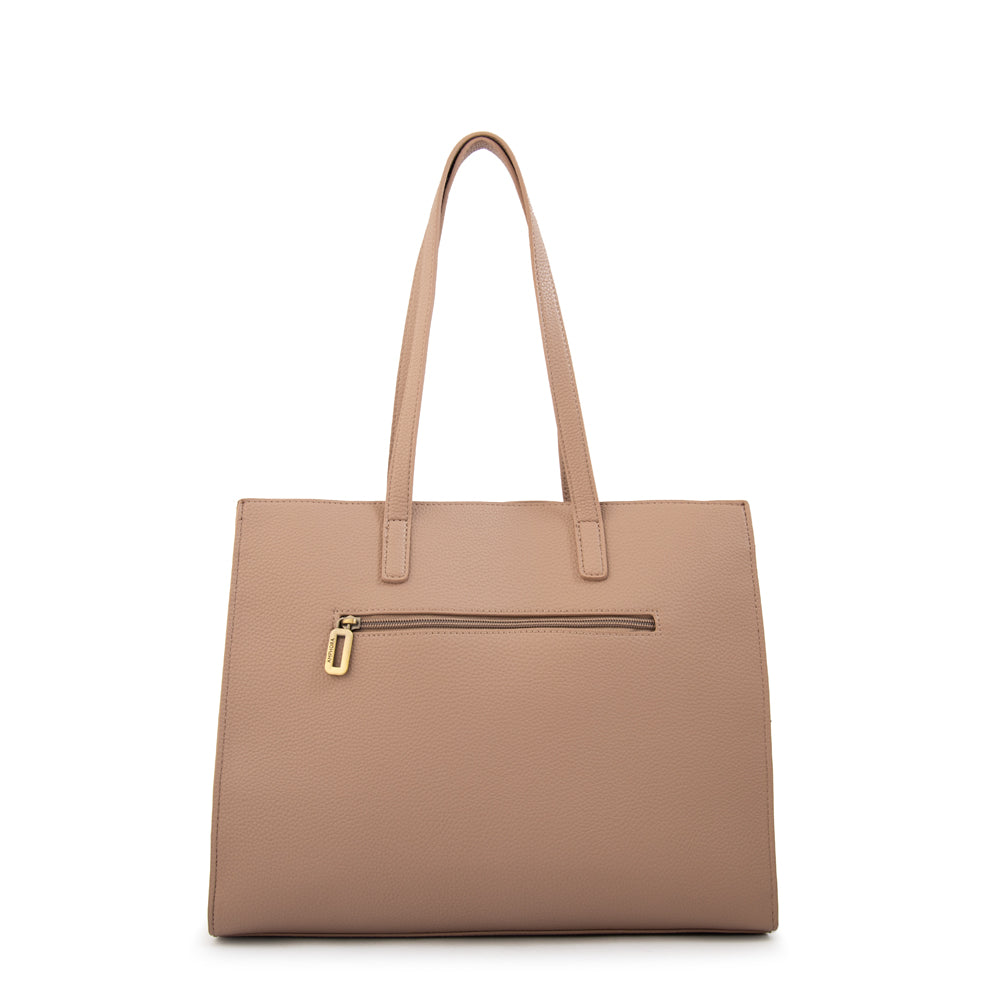 Cartera Dos Asas Miller Taupe