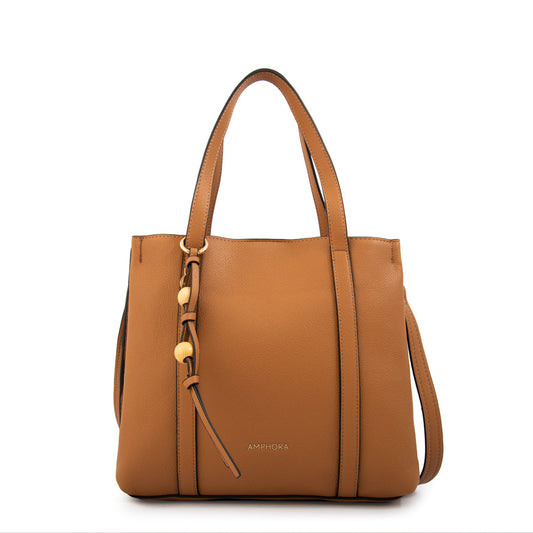 Cartera Dos Asas Valeria Camel