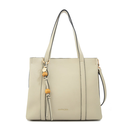 Cartera Dos Asas Valeria Blanco Crudo