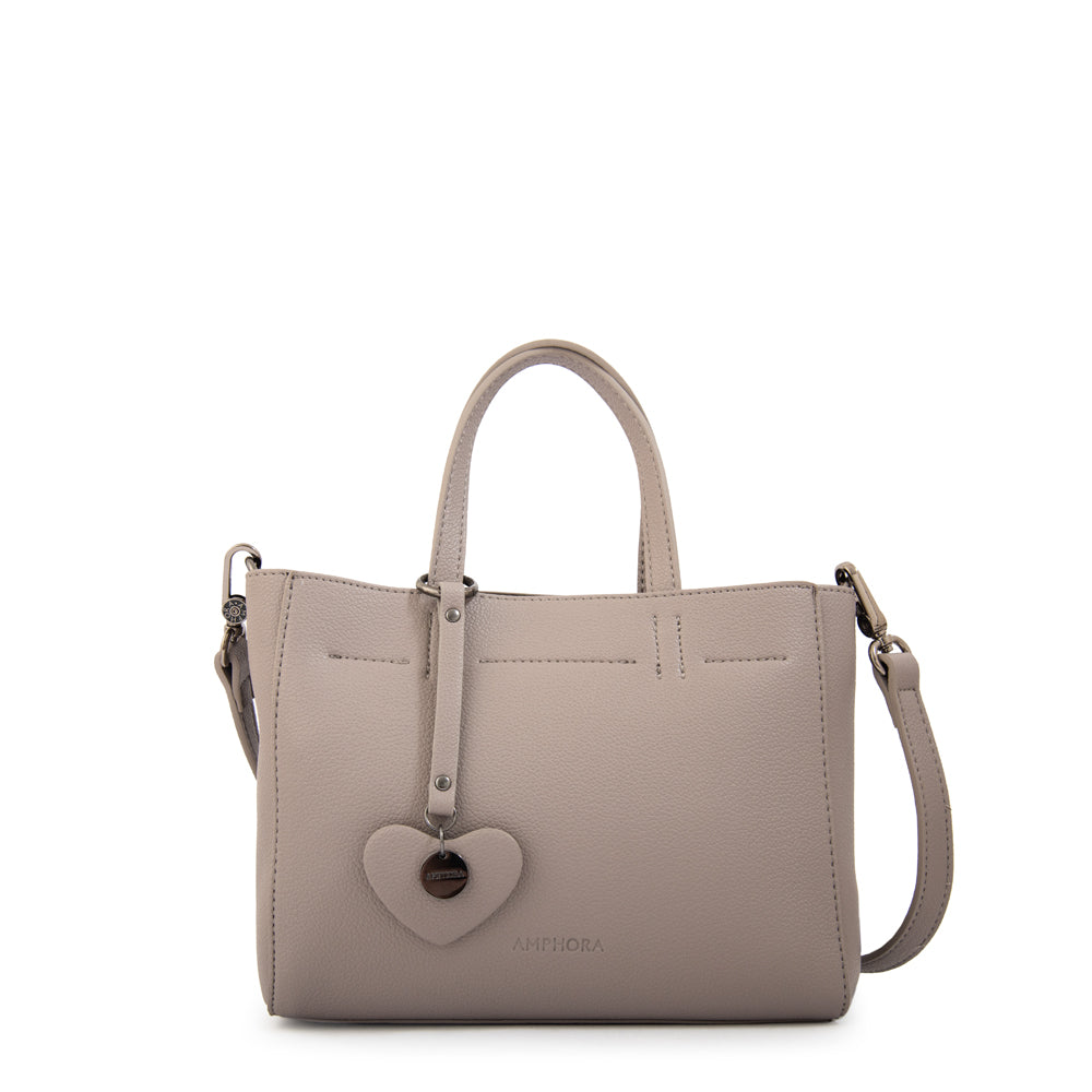 Cartera Dos Asas Victoria Gris