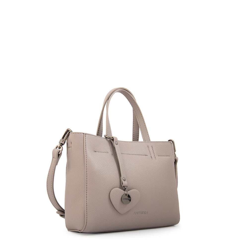 Cartera Dos Asas Victoria Gris