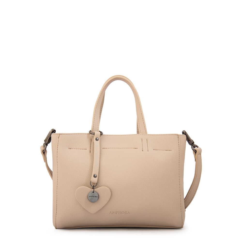 Cartera Dos Asas Victoria Beige