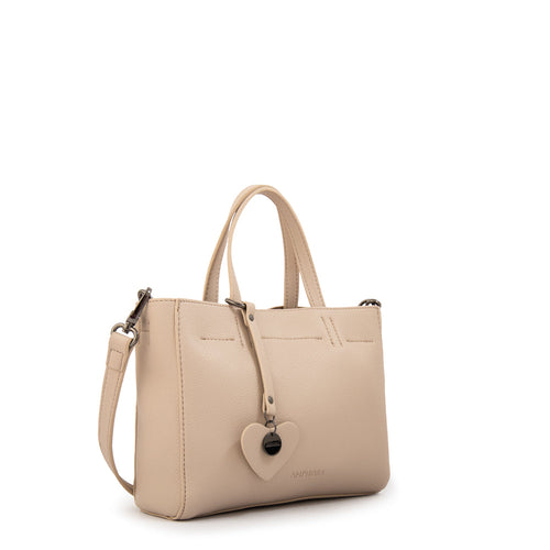 Cartera Dos Asas Victoria Beige