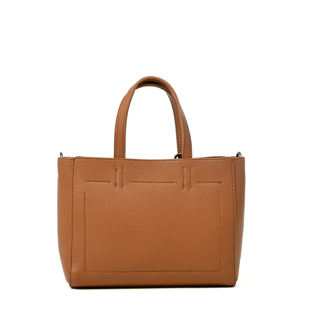 Cartera Dos Asas Victoria Camel