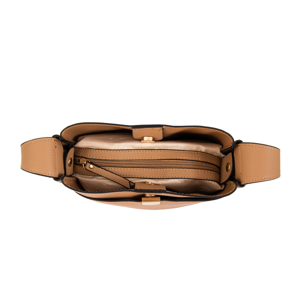 Crossbody Catalina Beige Oscuro