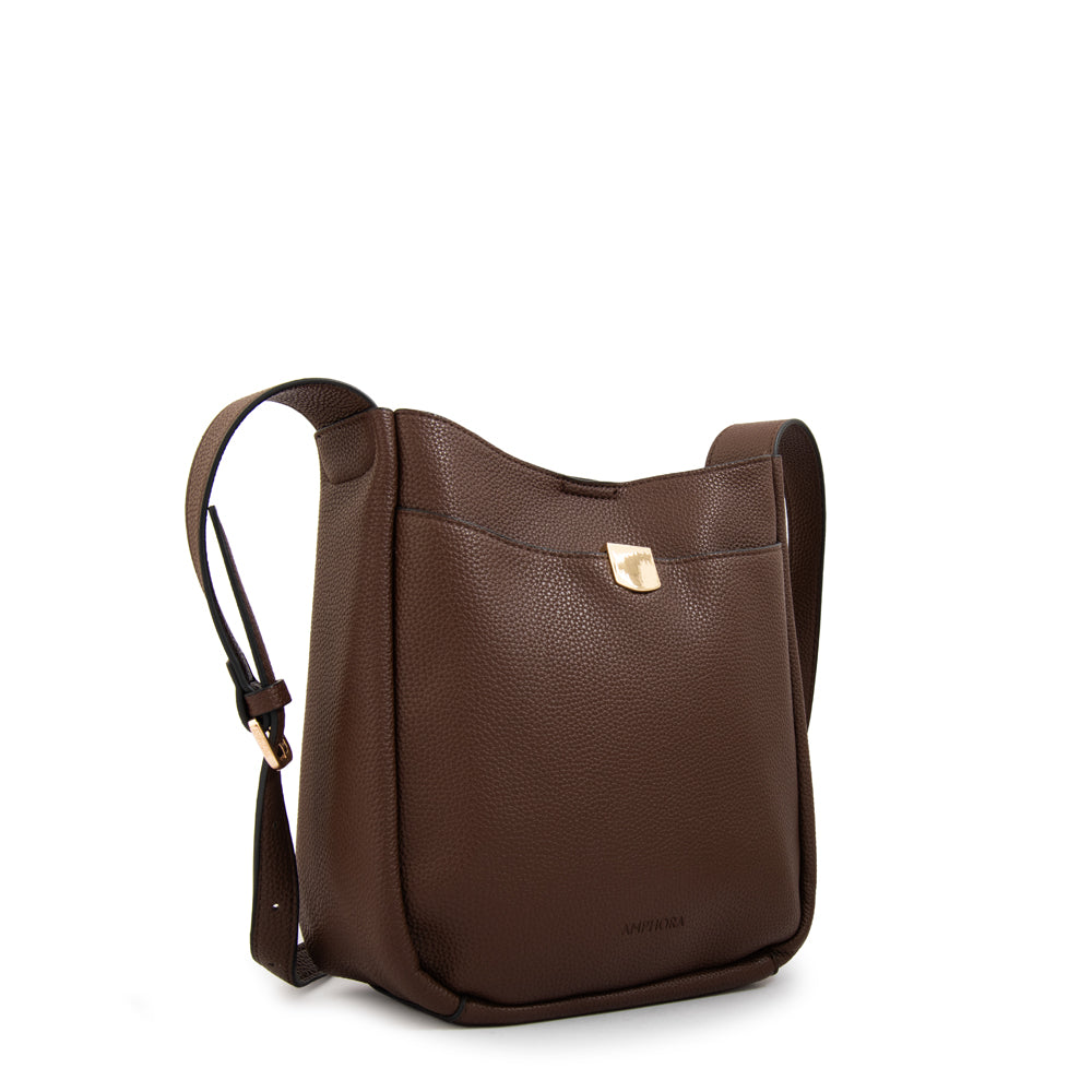 Crossbody Catalina Café Oscuro