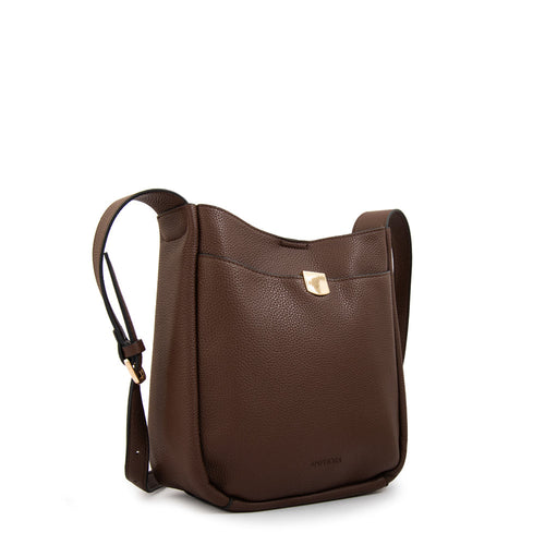 Crossbody Catalina Café Oscuro