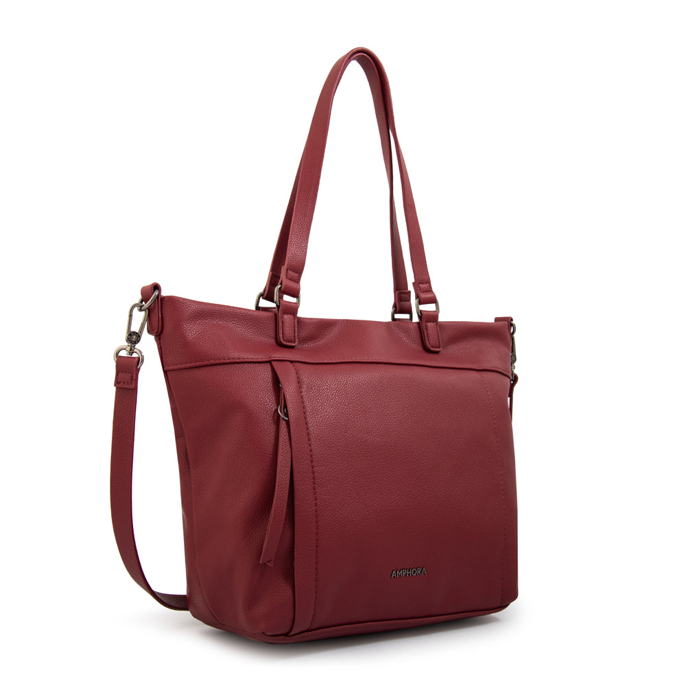 Cartera Dos Asas Carolina Rojo