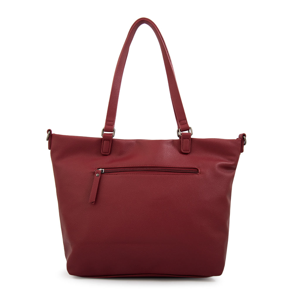Cartera Dos Asas Carolina Rojo