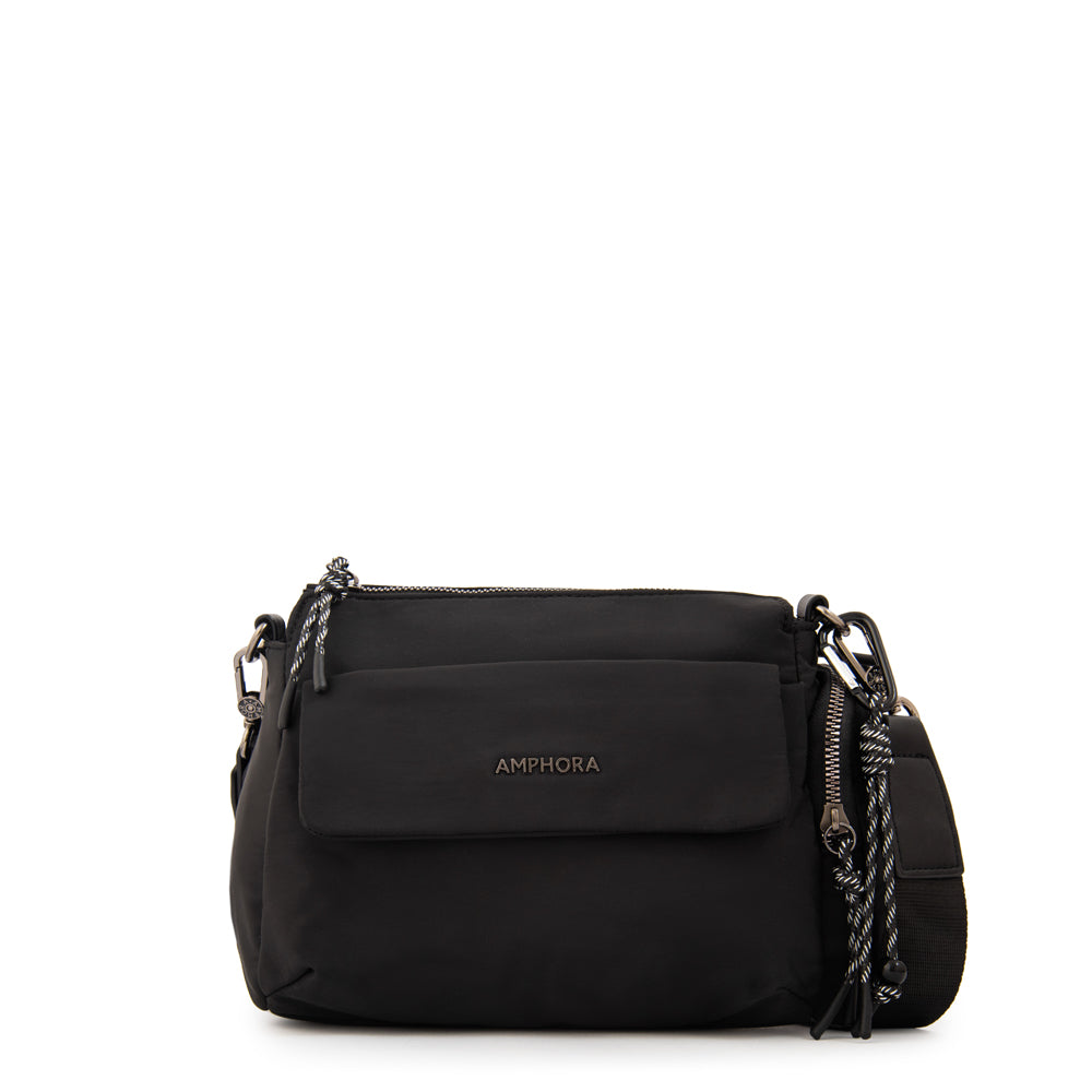 Crossbody Pequeña Julia Nylon Negro