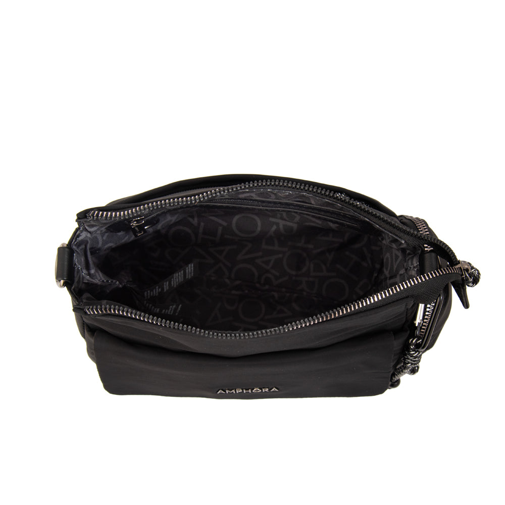 Crossbody Pequeña Julia Nylon Negro