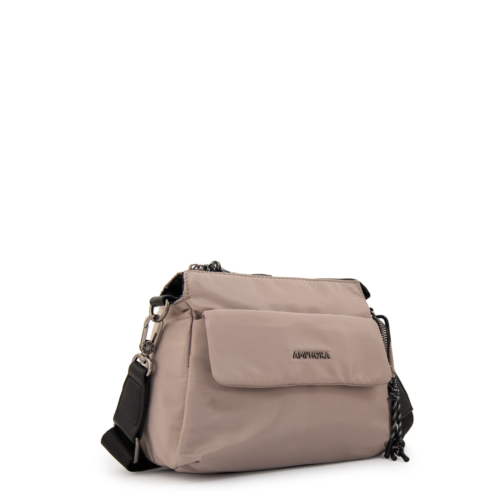 Crossbody Pequeña Julia Beige Oscuro