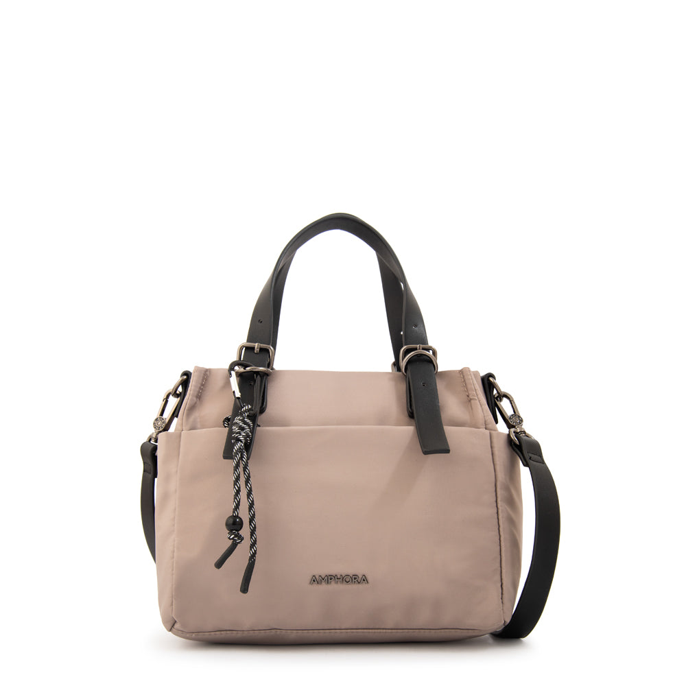 Crossbody Mediana Julia Beige Oscuro