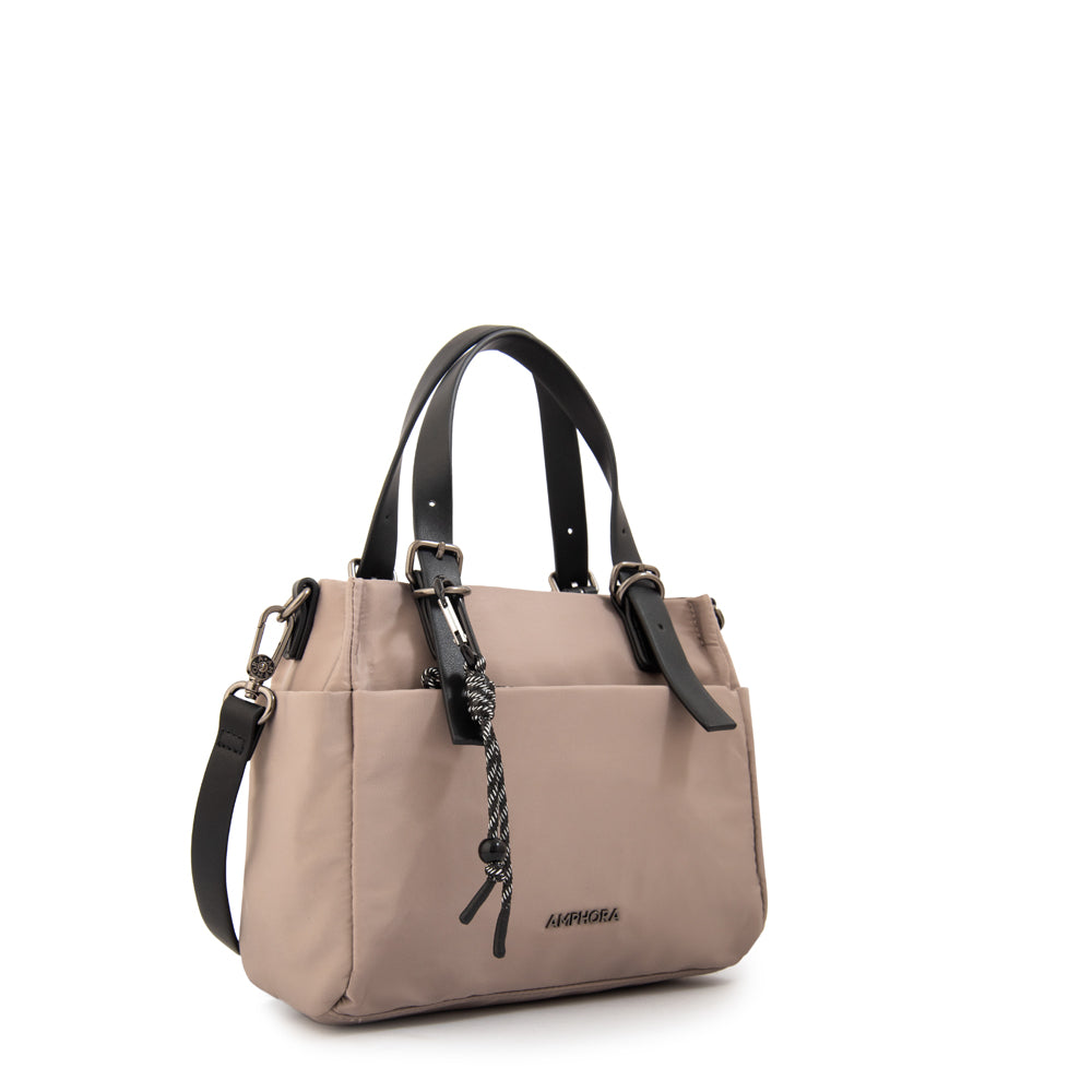 Crossbody Mediana Julia Beige Oscuro