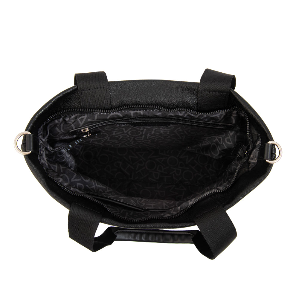 Cartera Dos Asas Zoe Granulado Negro