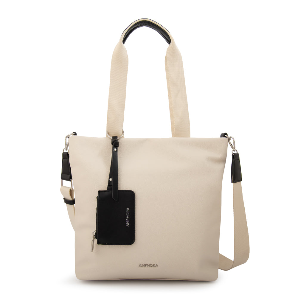 Cartera Dos Asas Zoe Blanco Crudo