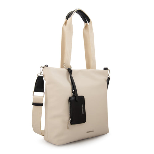 Cartera Dos Asas Zoe Blanco Crudo