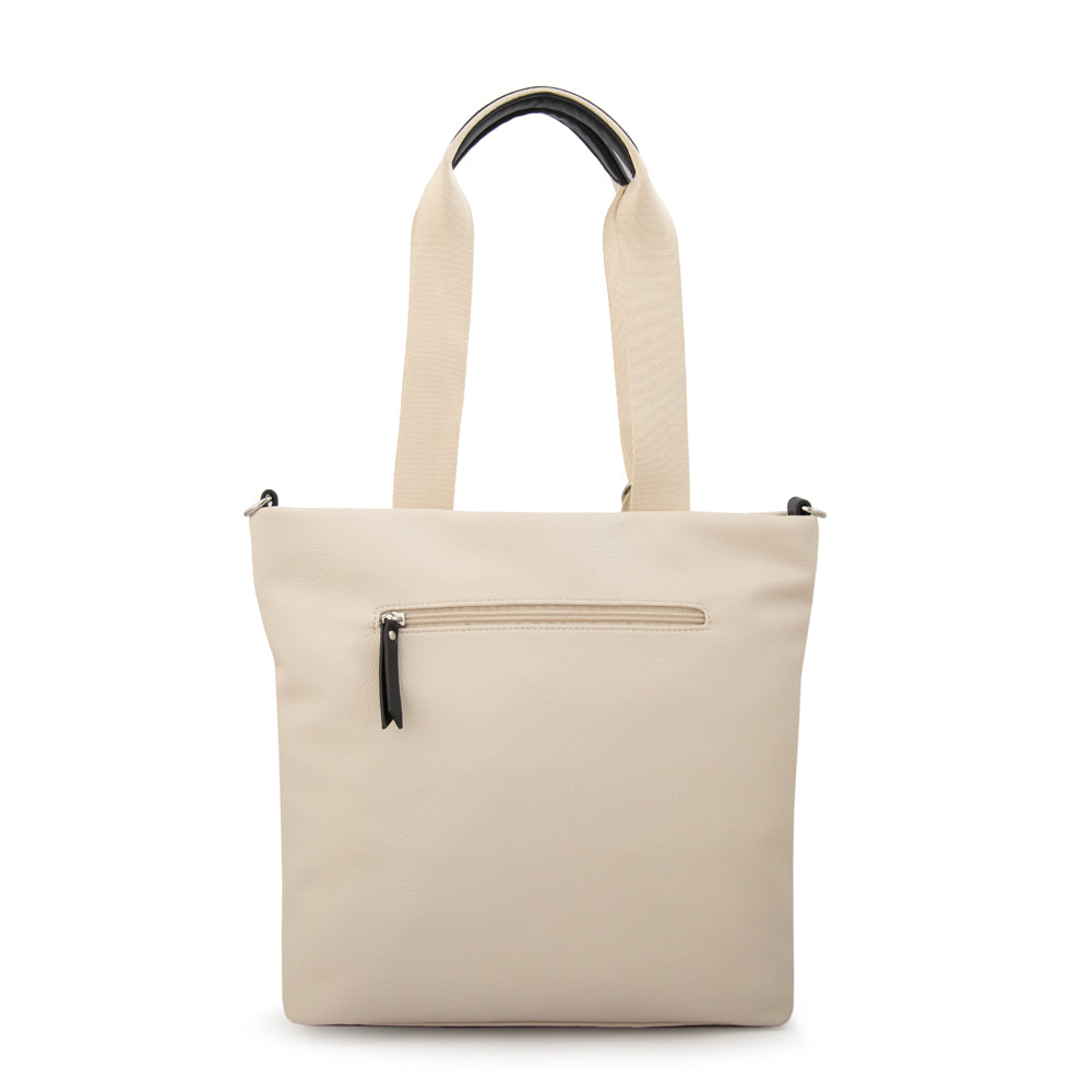 Cartera Dos Asas Zoe Blanco Crudo