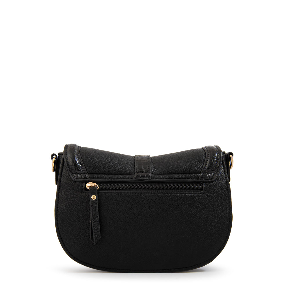 Crossbody Aria Croco Negro