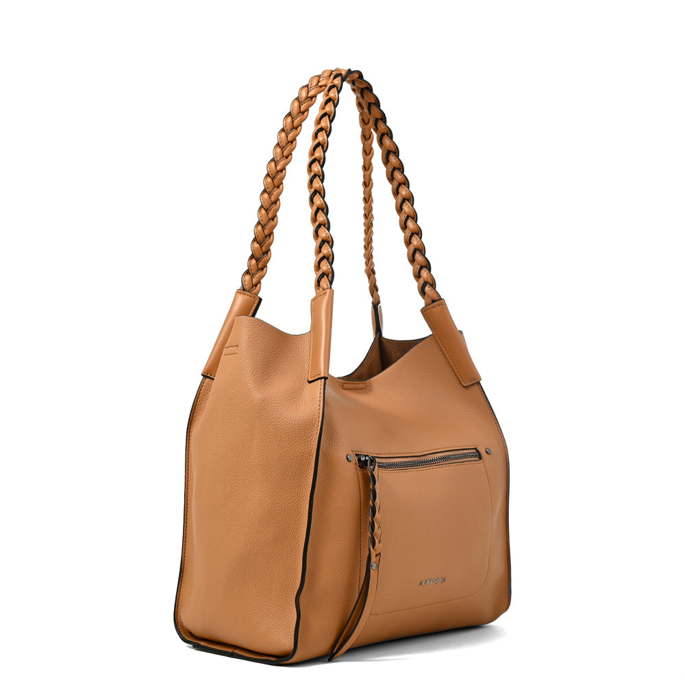 Cartera Corte Recto Iris Camel