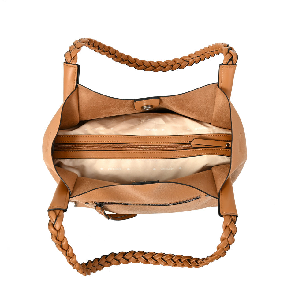 Cartera Corte Recto Iris Camel