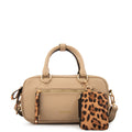 Cartera Dos Asas Carlota Beige Oscuro