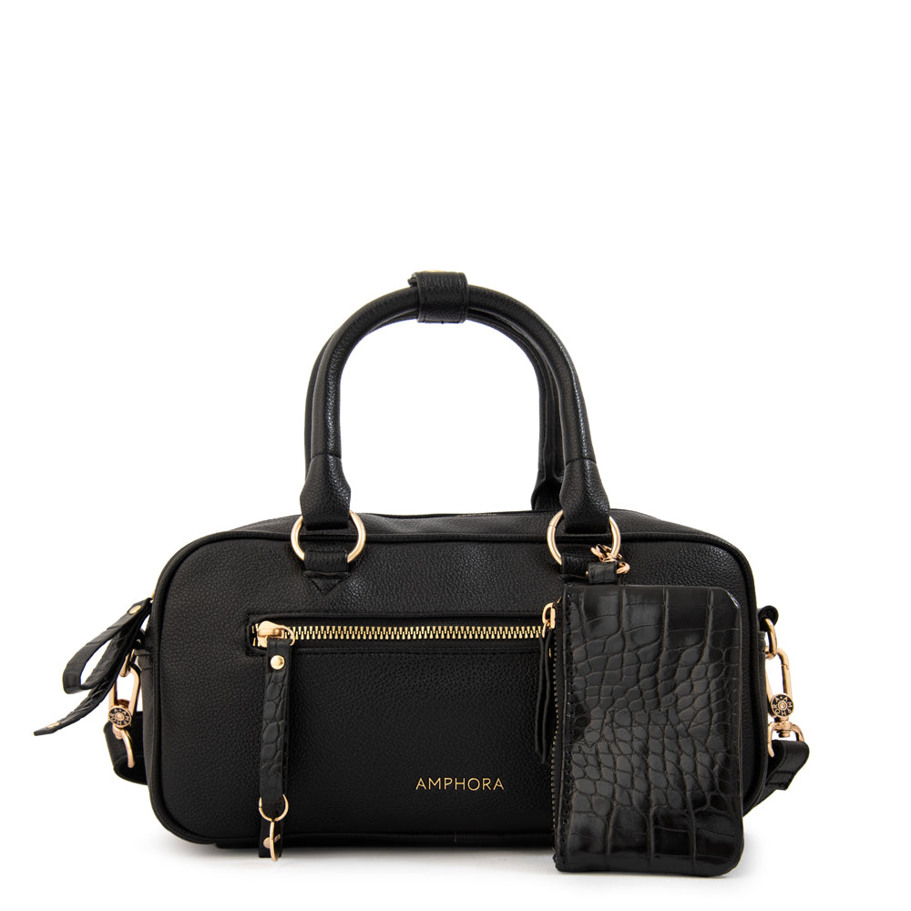 Cartera Dos Asas Carlota Negro