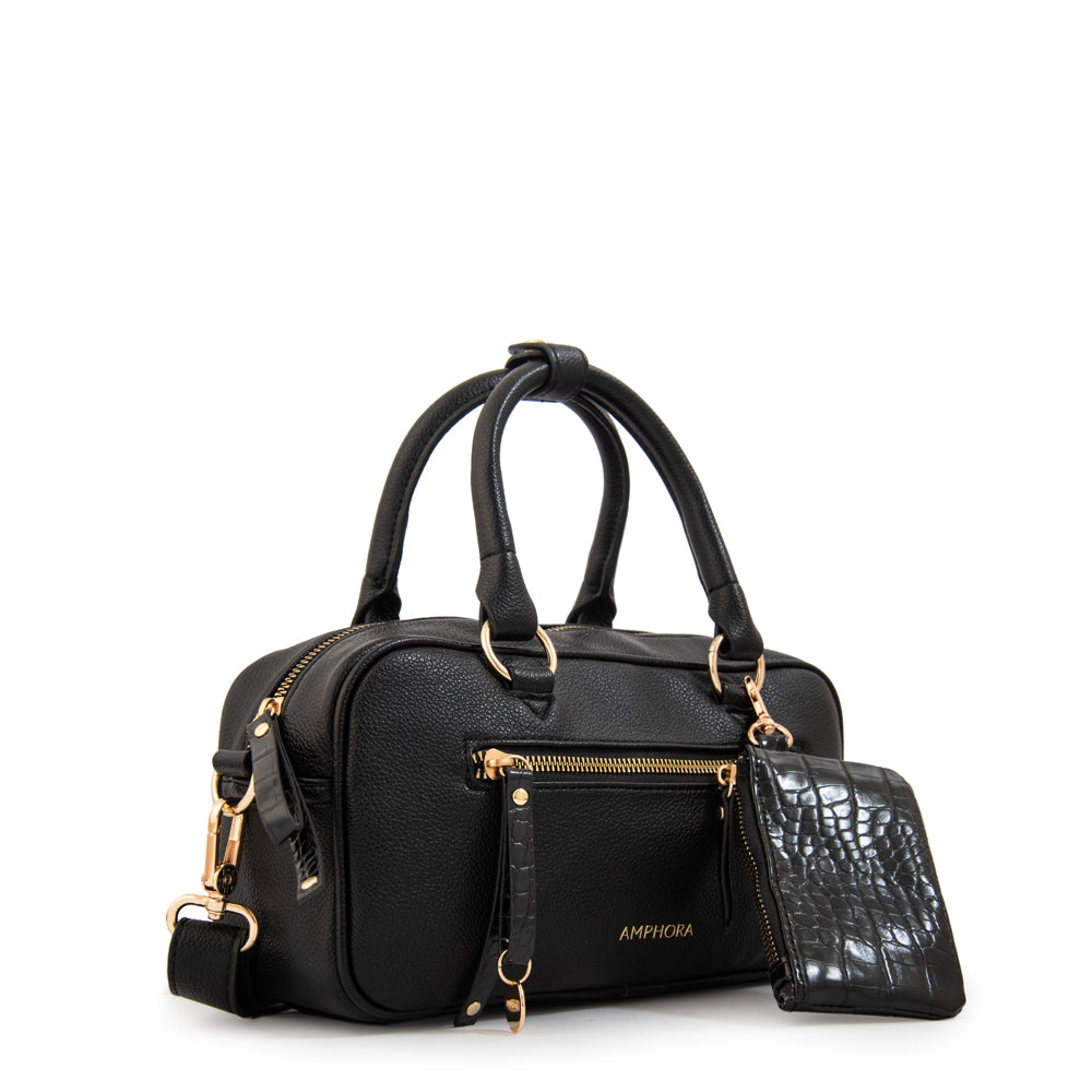 Cartera Dos Asas Carlota Negro