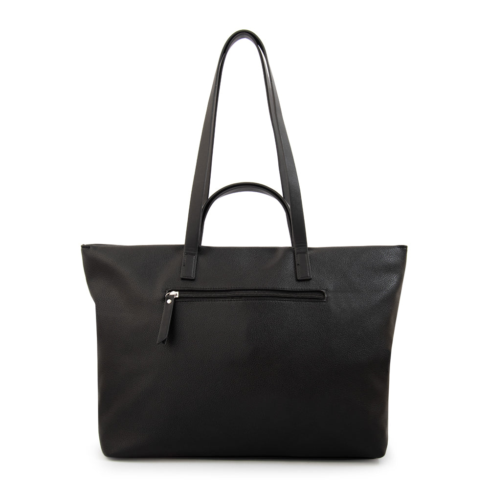 Cartera Dos Asas Nadia Granulado Negro