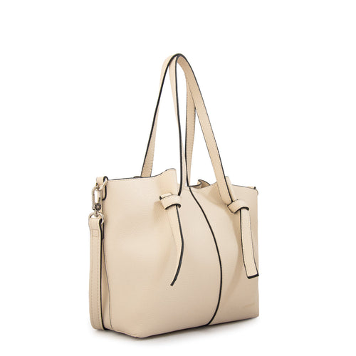 Cartera Dos Asas Anna Blanco Crudo
