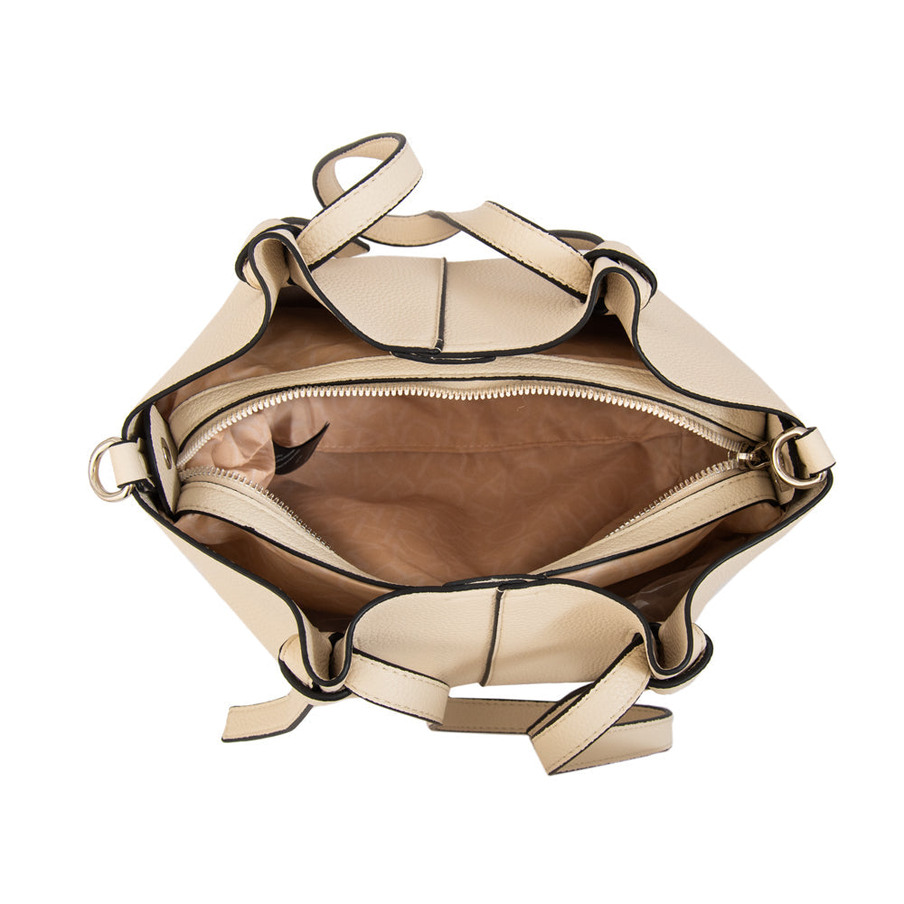Cartera Dos Asas Anna Blanco Crudo