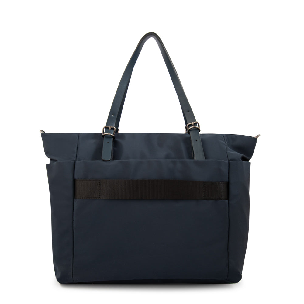 Cartera Dos Asas Porta Laptop Irina Azul