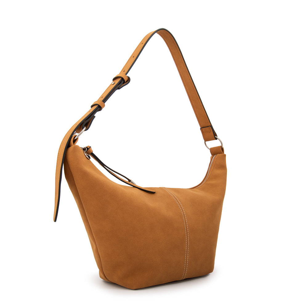 Cartera Oval Mila Camel