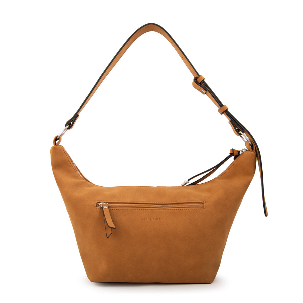 Cartera Oval Mila Camel