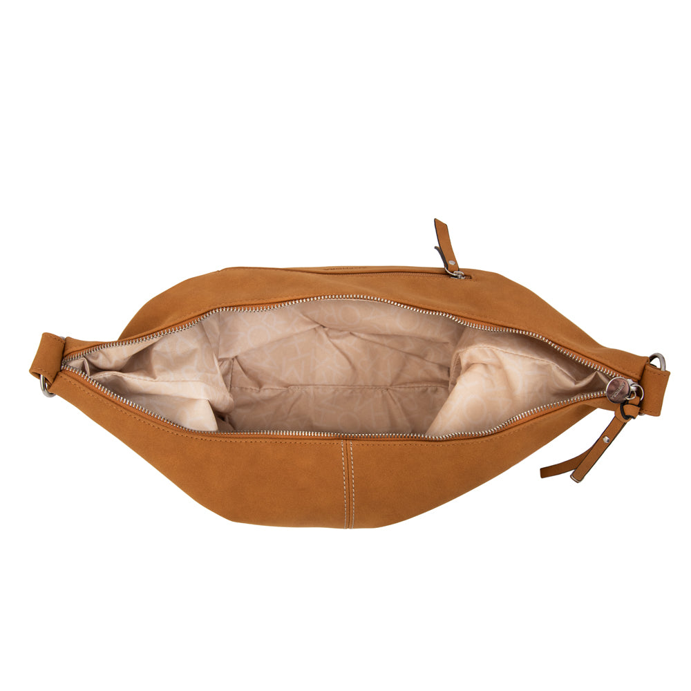 Cartera Oval Mila Camel