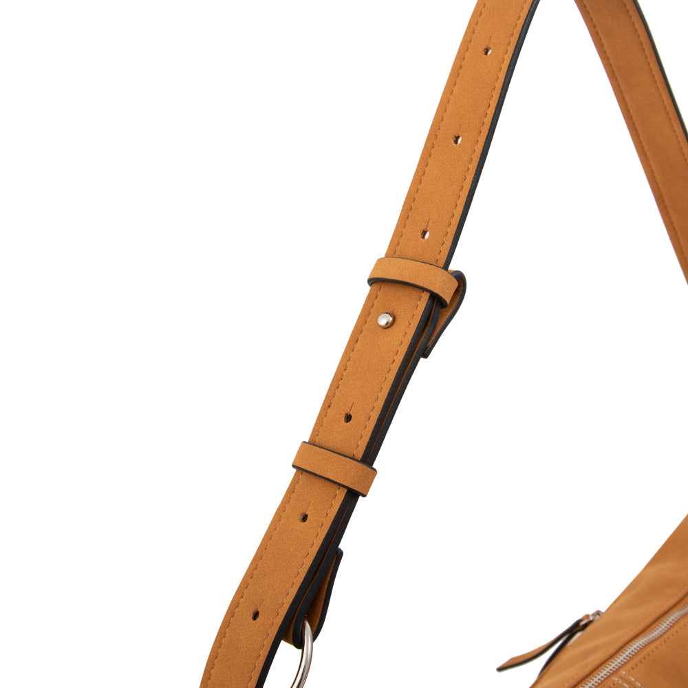 Cartera Oval Mila Camel